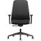 Siège de bureau EVERYis EV15R - mécanisme auto-synchrone - assise plate - dossier rembourré - avec accoudoirs - noir