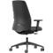 Siège de bureau EVERYis EV15R - mécanisme auto-synchrone - assise plate - dossier rembourré - avec accoudoirs - noir
