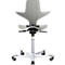 Siège de bureau HAG Capisco Puls 8010 Clay, siège selle, vérin à gaz 200 mm, hauteur d'assise réglable, piétement aluminium