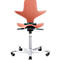 Siège de bureau HAG Capisco Puls 8010 Rose, siège selle, vérin à gaz 200 mm, hauteur d'assise réglable, piétement aluminium