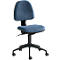 Siège de bureau JOLLY Leyform, à contact permanent, sans accoudoirs, dossier à hauteur ajustable, bleu