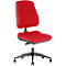 Siège de bureau LEANOS V ERGO Prosedia, mécanisme synchrone, sans accoudoirs, assise spéciale soutien du bassin, rouge/noir