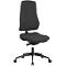 Siège de bureau LEANOS V KOMFORT Prosedia, mécanisme synchrone, sans accoudoirs, dossier haut, arrondi pour les genoux, noir/noir