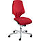 Siège de bureau modèle 64 Giroflex, sans accoudoirs, mécanisme synchrone résistant à l'usure, jusqu'à 150 kg, rouge
