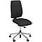 Siège de bureau modèle 68 Giroflex, sans accoudoirs, mécanisme synchrone, avec soutien lombaire, noir