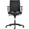 Siège de bureau NowyStyl Intrata, avec accoudoirs, mécanisme synchrone, assise profilée, noir 