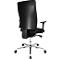 Siège de bureau PROFI STAR 15 high, mécanisme synchrone, assise plate, dossier ergonomique, livré avec accoudoirs, piétement chromé, noir