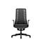 Siège de bureau PUREis3 Interstuhl, accoudoirs fixes, mécanisme synchrone 3D automatique, assise galbée, dossier en filet, noir/noir