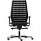 Siège de bureau R12, avec accoudoirs, armature noire, noir