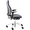 Siège de bureau RH Mereo 220, avec accoudoirs, mécanisme synchrone, assise plate, soutien lombaire, gris/argenté