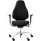 Siège de bureau RH Mereo 220, avec accoudoirs, mécanisme synchrone, assise plate, soutien lombaire, noir/argenté