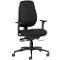 Siège de bureau SHAPE 28185 Dauphin, mécanisme synchrone, avec accoudoirs, dossier haut, noir