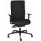 Siège de bureau SHAPE ECONOMY 2 COMFORT Dauphin, mécanisme synchrone, avec accoudoirs, dossier flexible, noir