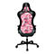 Siège de bureau Sitness RS Sport Camouflage, mécanisme synchrone 3D, assise galbée, appui-tête intégré, avec accoudoirs, rose/noir