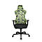Siège de bureau Sitness RS Sport Camouflage, mécanisme synchrone 3D, assise galbée, appui-tête intégré, avec accoudoirs, vert/noir