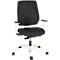 Siège de bureau SPEED-O Dauphin, mécanisme synchrone, avec accoudoirs, dossier doté du système Synchro-Relax-Automatic, armature blanche, noir