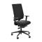 Siège de bureau SSI Project OI 2530, sans accoudoirs, mécanisme synchrone, assise profilée, dossier filet, noir/noir