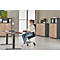 Siège de bureau SSI Proline Edition 10 - mécanisme synchrone - assise ergonomique - dossier filet - avec repose tête - avec accoudoirs - noir - piètement alu - Schäfer Shop Select