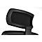Siège de bureau SSI Proline Edition 10 - mécanisme synchrone - assise ergonomique - dossier filet - avec repose tête - avec accoudoirs - noir - piètement alu - Schäfer Shop Select