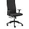 Siège de bureau STRIKE plus comfort Dauphin, avec accoudoirs, mécanisme synchrone, assise plate, noir/noir