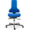Siège de bureau Tec profile IS 2011 AB, mécanisme synchrone avec incl. autom. de l'assise, sans accoudoirs, bleu indigo