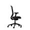 Siège de bureau to-sync work comfort Dauphin, avec accoudoirs, mécanisme synchrone, assise capitonnée confortable, noir/noir