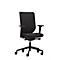 Siège de bureau to-sync work comfort Dauphin, avec accoudoirs, mécanisme synchrone, assise capitonnée confortable, noir/noir
