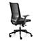 Siège de bureau to-sync work mesh Dauphin, avec accoudoirs, mécanisme synchrone, assise capitonnée confortable, dossier en filet, noir/noir
