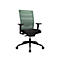 Siège de bureau Topstar AirWork, avec accoudoirs, mécanisme auto-synchronisé, assise multicouche, dossier résille avec soutien lombaire, menthe/noir