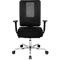 Siège de bureau Topstar SITNESS OPEN X, avec accoudoirs, mécanisme synchrone 3D, assise galbée, dossier en filet, noir/argental