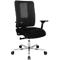 Siège de bureau Topstar SITNESS OPEN X, avec accoudoirs, mécanisme synchrone 3D, assise galbée, dossier en filet, noir/argental