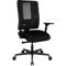 Siège de bureau Topstar SITNESS OPEN X, avec accoudoirs, mécanisme synchrone 3D, assise galbée, dossier en filet, noir/noir