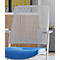 Siège de bureau WithMe, avec accoudoirs, mécanisme auto-synchrone, assise plate, dossier plastique perforé, housse d'assise amovible, gris clair/bleu clair