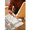 Siège de bureau WithMe NowyStyl, avec accoudoirs, mécanisme auto-synchrone, assise plate, dossier plastique perforé