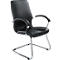 Siège de bureau Xeros, cuir, noir