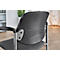 Siège visiteur Styl, anthracite, chromé