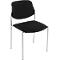 Siège visiteur Styl, L 450 x P 460 x H 470 mm, piètement chromé, noir