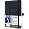 Sigel agenda semainier Conceptum 2024/2025, 256 pages, quadrillé, finition softwave, DE/EN/FR/NL, noir