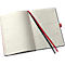 Sigel agenda semainier 'Conceptum 2025', 192 pages, DIN A5, quadrillé, surface softwave, fermeture élastique, DE/EN/FR/NL, noir-rouge