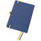Sigel carnet de notes Linescape, 176 pages, DIN A5, 80 g/m², quadrillé, élastique, boucle de stylo bicolore, bleu/jaune