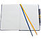 Sigel carnet de notes Linescape, 176 pages, DIN A5, 80 g/m², quadrillé, élastique, boucle de stylo bicolore, bleu/jaune