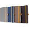 Sigel carnet de notes Linescape, 176 pages, DIN A5, 80 g/m², quadrillé, élastique, boucle de stylo bicolore, bleu/jaune