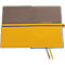 Sigel carnet de notes Linescape, 176 pages, DIN A5, 80 g/m², quadrillé, élastique, boucle de stylo bicolore, brun/jaune