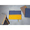 Sigel carnet de notes Linescape, 176 pages, DIN A5, 80 g/m², quadrillé, élastique, boucle de stylo bicolore, brun/jaune