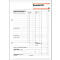 White cash report form with orange title. Tabular columns, empty fields.
