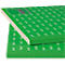 Two green foam boards with the word "sigel", one on top of the other.