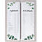 Sigel Dossier boissons GM221, format A4 mi-hauteur, y compris 2 doubles pochettes transparentes pour 8 pages A4, reliure en caoutchouc, bois/PU, marron-gris clair, 1 pièce