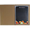 Sigel menukaartmap, DIN A4, gummibinding, reliëf, beige, 5 stuks + 2 dubbele transparante hoezen