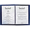 Sigel Pochettes transparentes doubles, format A4, pour dossiers de menus avec reliure en caoutchouc, plastique, transparent, 10 pièces