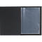 Sigel Porte-menus, DIN A4, reliure en caoutchouc, gaufré, anthracite, 5 pièces + 2 pochettes transparentes doubles